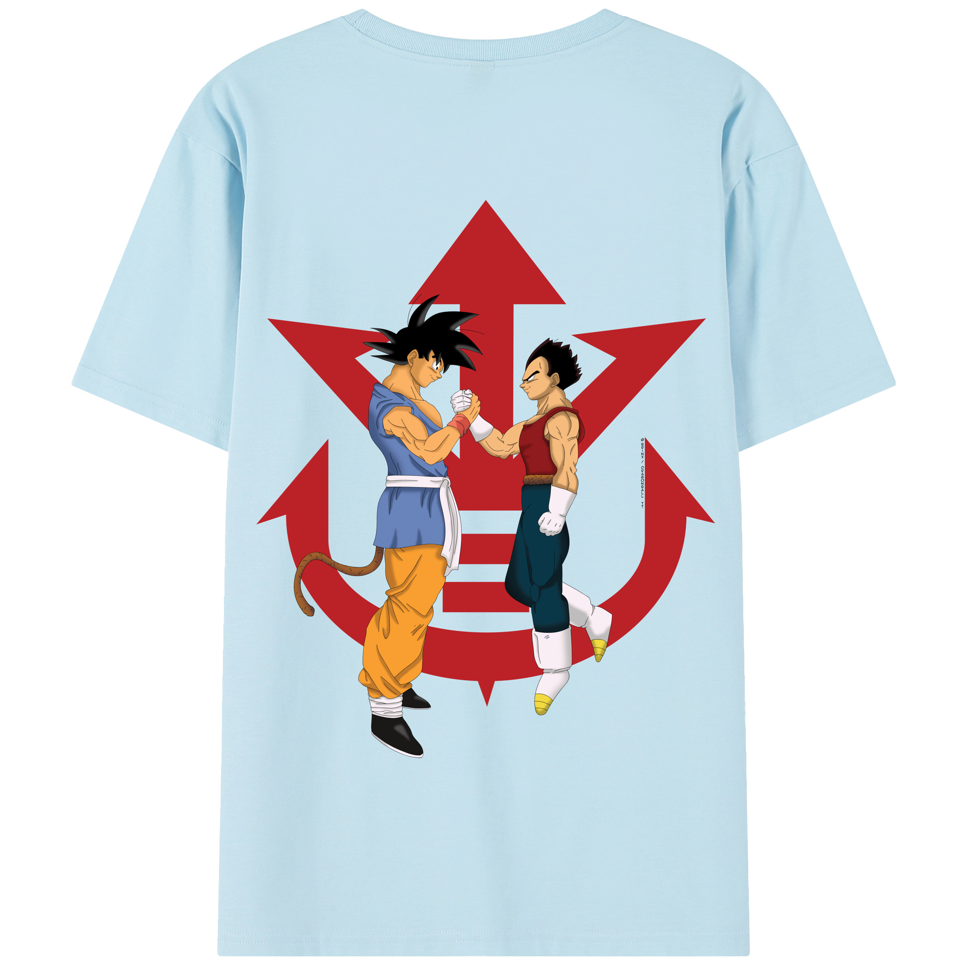 （画像用） ドラゴンボール 孫悟空（そん ごくう）Son Goku カカロット DRAGON BALL Kakarotto 綿100％半袖Tシャツ（背面プリント）